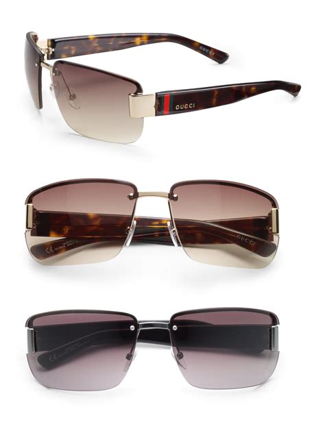 cheap gucci sunglasses men's|gucci rimless sunglasses men's.